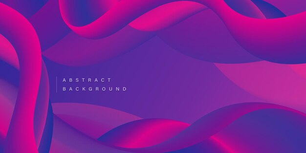 Abstrakte Flüssigkeit Neon Farbe 3D-Effekt Hintergrund Banner Design Mehrzweck