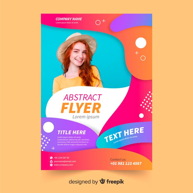 Abstrakte Flyer Vorlage