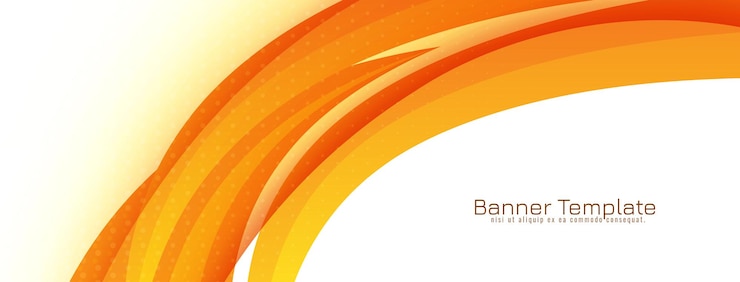 Kostenlose Vektor abstrakte gelbe und orangefarbene dynamische wellen-banner-design-vektor