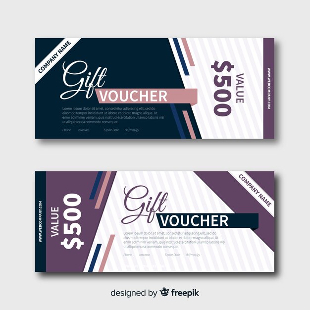 Abstrakte Geschenkgutschriftsbanner