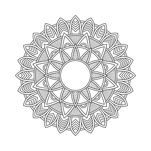 Mandala Design Isoliert Kostenlose Vektor