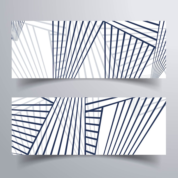 Kostenlose Vektor abstrakte moderne banner