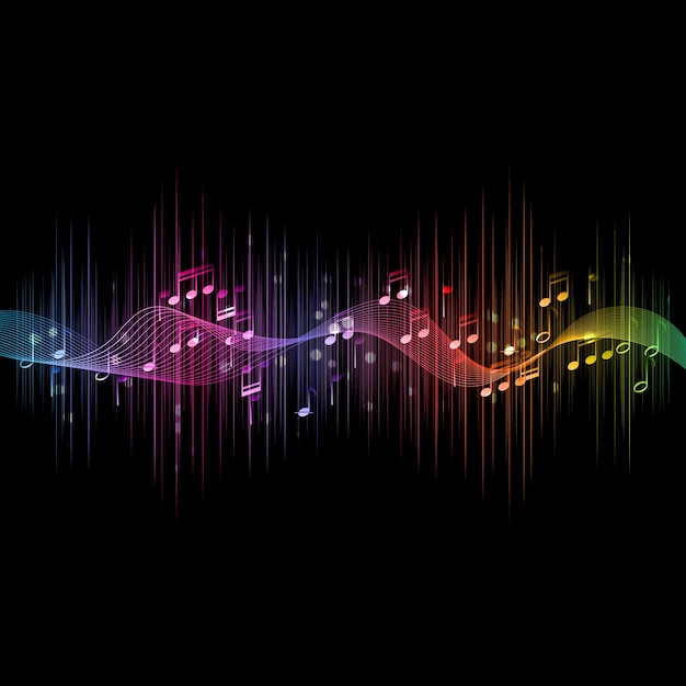 Abstrakte musikalische Schallwellen-Design-Hintergrund