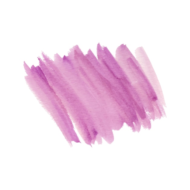 Abstrakte Pinselform in rosa Aquarell