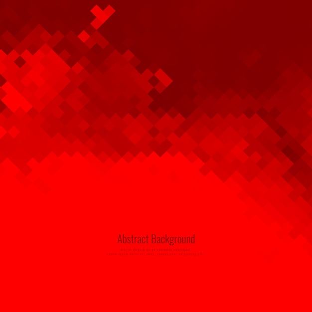 Kostenloser Vektor abstrakte rote farbe mosaik muster hintergrund