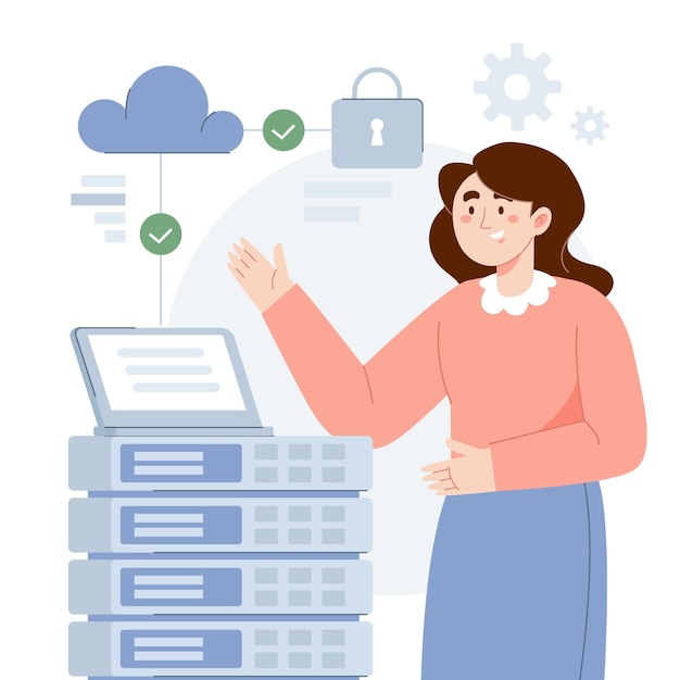 Abstrakte Technologie-SQL-Illustration