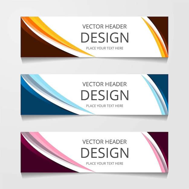 Abstrakte Web-Banner-Design-Hintergrund oder Header-Vorlagen