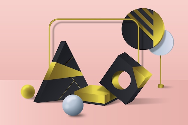 Abstrakter 3D-Szenenhintergrund