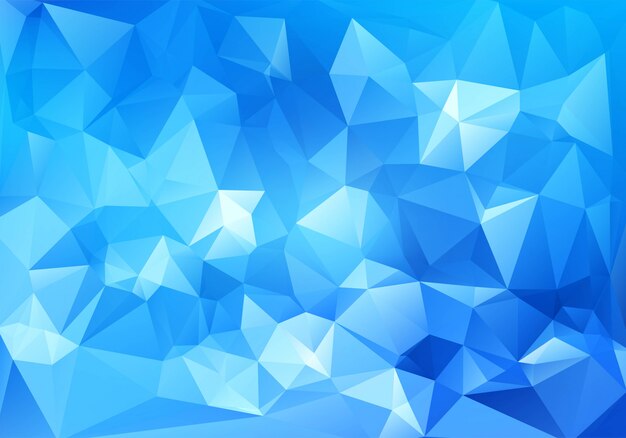 Abstrakter blauer geometrischer polygonaler Hintergrund