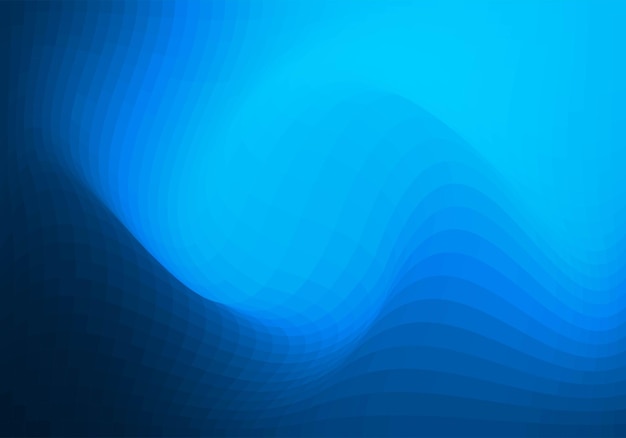 Kostenloser Vektor abstrakter blauer geometrischer wellenhintergrund