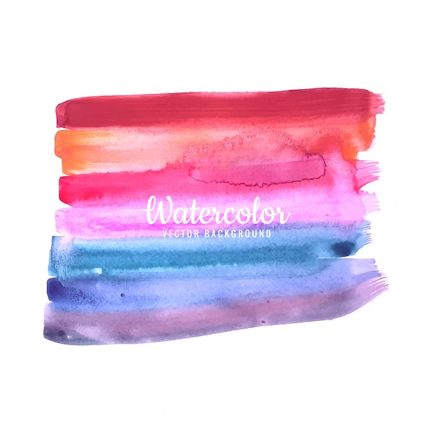 Abstrakter Bürstenanschlag für Design und bunte Aquarellbürsten