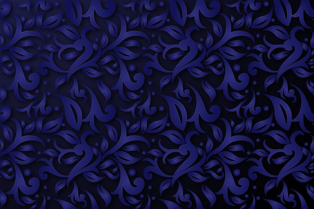Abstrakter dekorativer blumenblauhintergrund