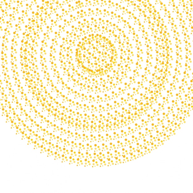 Abstrakter goldener Kreis Cofetti Hintergrund