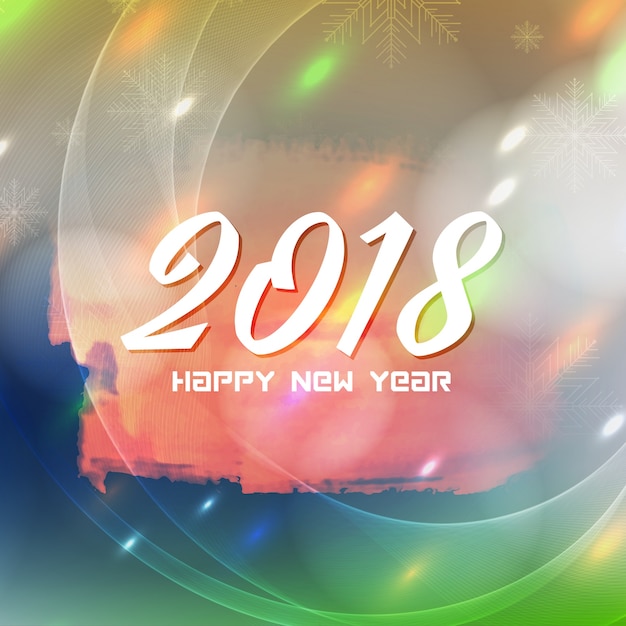 Abstrakter Hintergrund des glücklichen neuen Jahres 2018