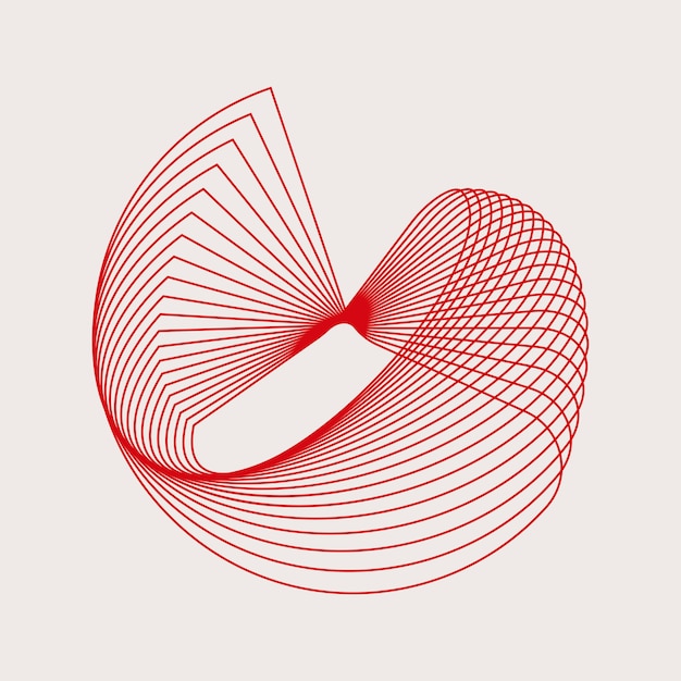 Abstrakter kreisförmiger geometrischer Elementvektor