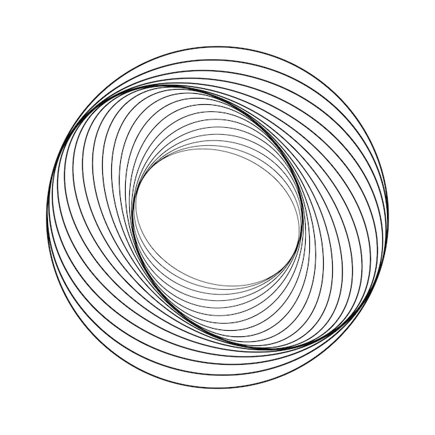 Abstrakter kreisförmiger geometrischer Elementvektor