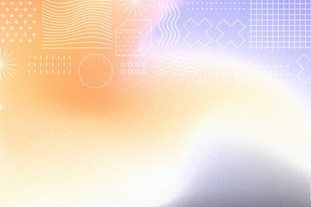 Abstrakter moderner Gradient-Hintergrund mit körniger Textur und geometrischen Formen