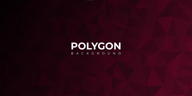 Abstrakter Polygon-Effekt Kastanienbrauner Hintergrund Mehrzweck-Design-Banner