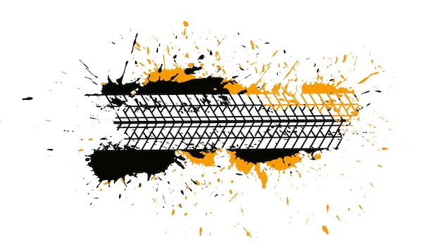 Abstrakter Reifenspur-Splatter-Hintergrund