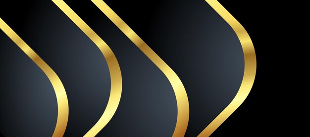 Abstrakter schwarzer und goldener Luxushintergrund mit Zusammenfassungen
