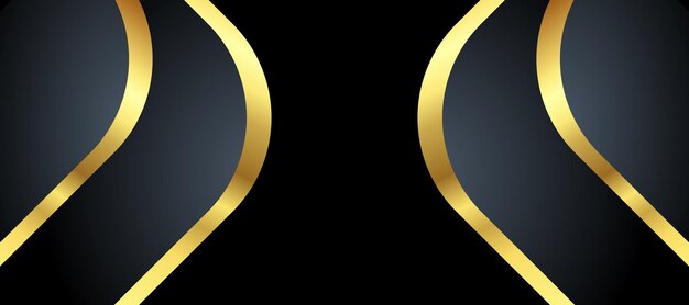 Abstrakter schwarzer und goldener Luxushintergrund mit Zusammenfassungen