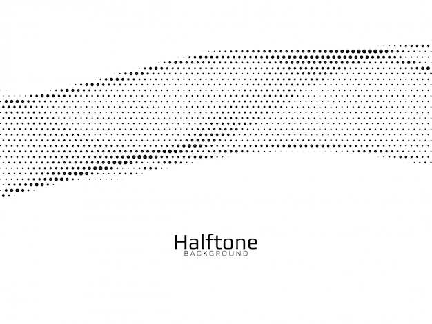Kostenloser Vektor abstrakter wellenstil-halbtonhintergrund