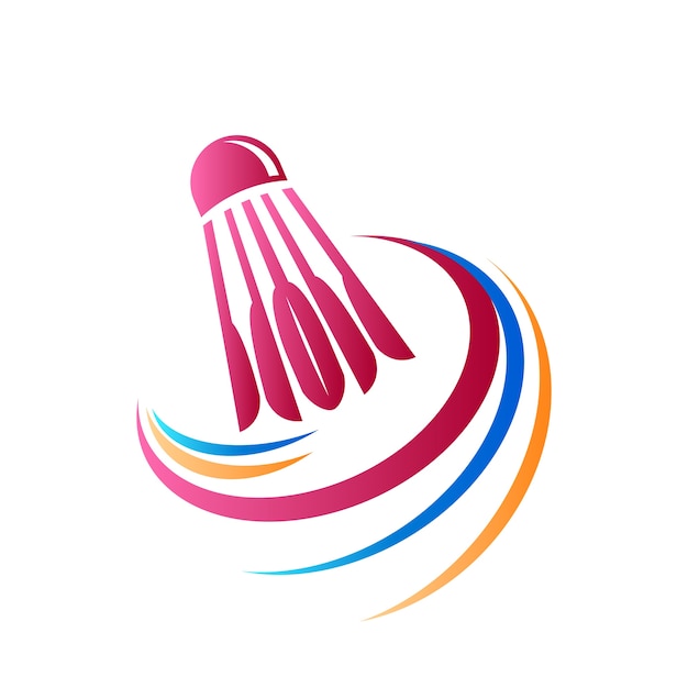 Abstraktes Badminton-Logo