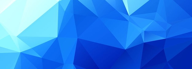 Abstraktes blaues Polygon