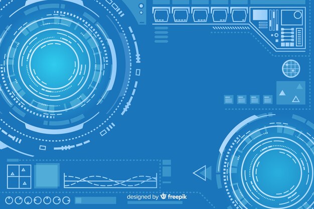 Abstraktes hud Technologie-Hintergrunddesign