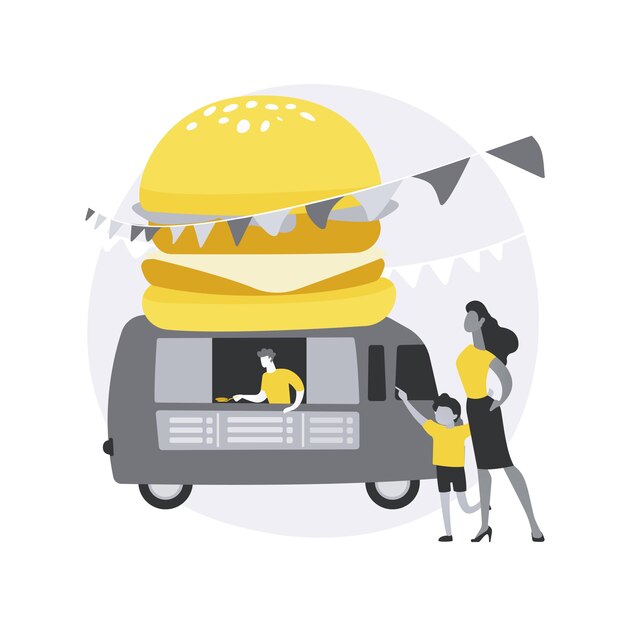 Abstraktes Konzept des Food Festivals