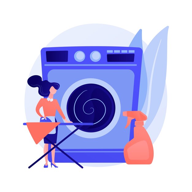 Abstraktes Konzept für Wäsche und chemische Reinigung