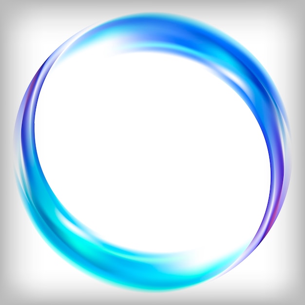 Abstraktes Logo Design in blau