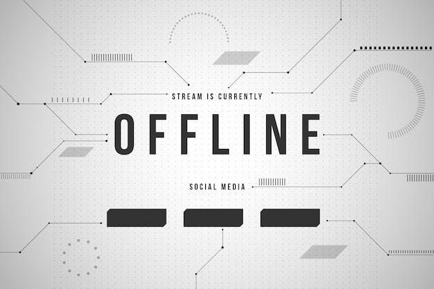 Abstraktes offline zuckendes Bannerthema