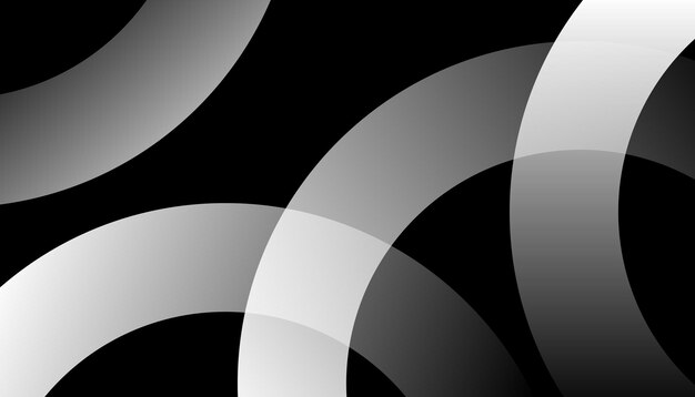 Abstraktes Schwarz-Weiß-Design mit Vektor-Hintergrundgradient