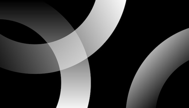 Abstraktes Schwarz-Weiß-Design mit Vektor-Hintergrundgradient
