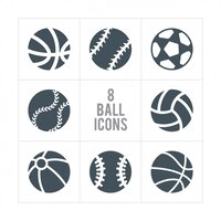 Acht ball-ikonen