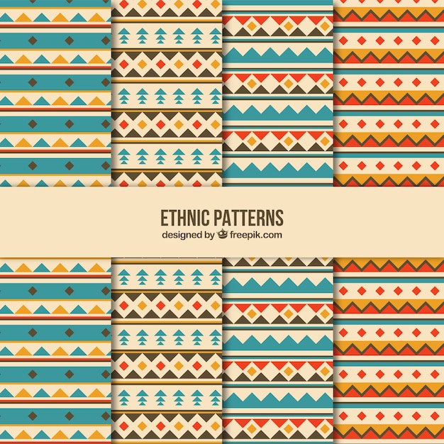Acht ethnischen Mustern