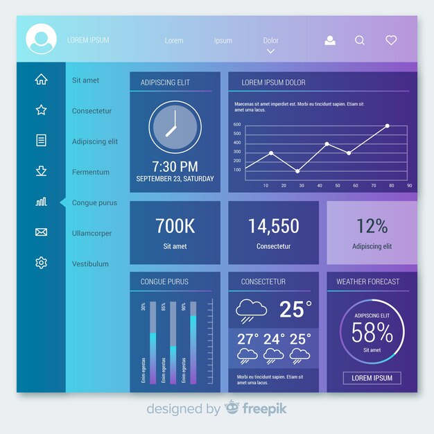 Admin-Dashboard-Bedienfeldvorlage