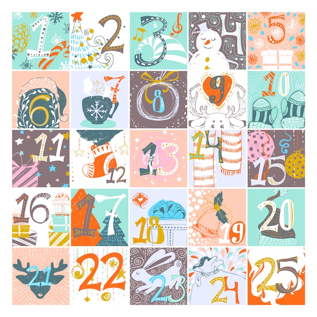 Adventskalender design