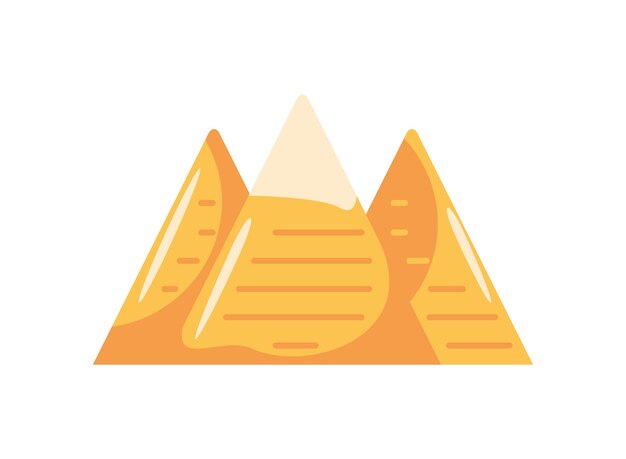 Ägyptische pyramiden icon isolierter vektor