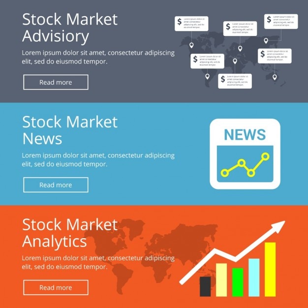 Aktienmarkt-analyse web-banner