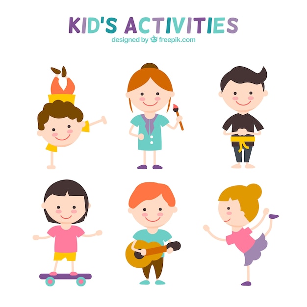 Aktivitäten für kinder set