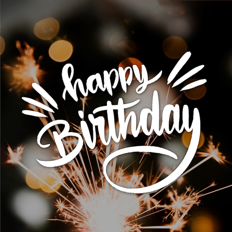 Kostenlose Vektor alles gute zum geburtstag schriftzug konzept