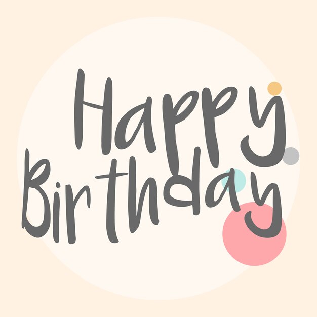 Alles Gute zum Geburtstag Typografie Design Vektor