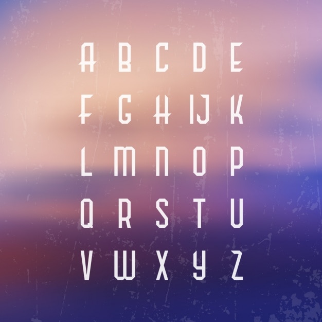 Kostenloser Vektor alphabet design