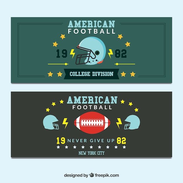 Kostenloser Vektor american-football-banner