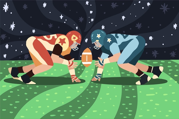 American-football-illustration