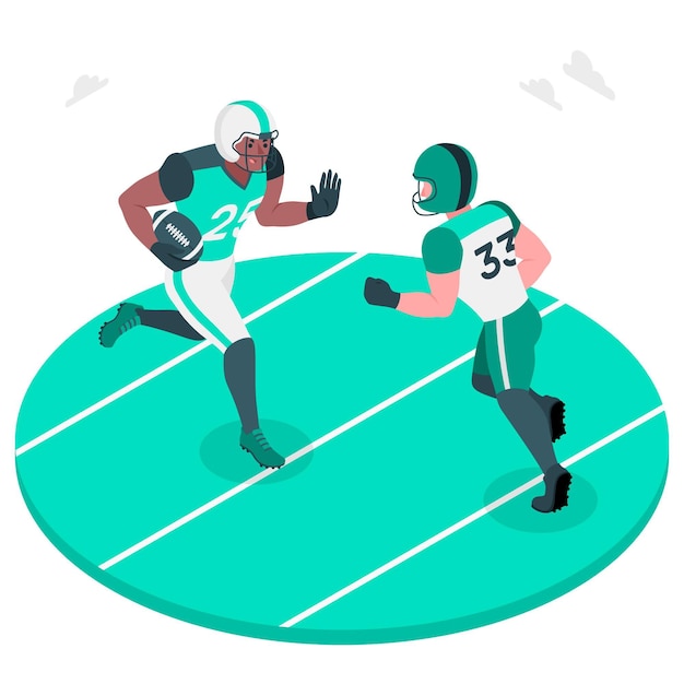 American-football-konzeptillustration