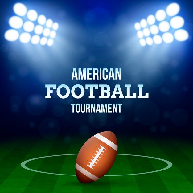 American-Football-Konzeptillustration