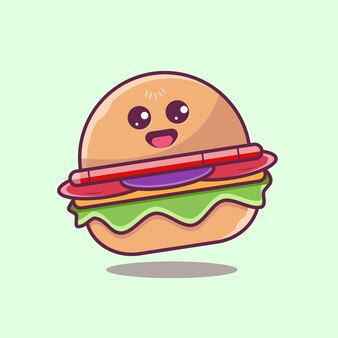 Amerikanisches essen hamburger abbildung